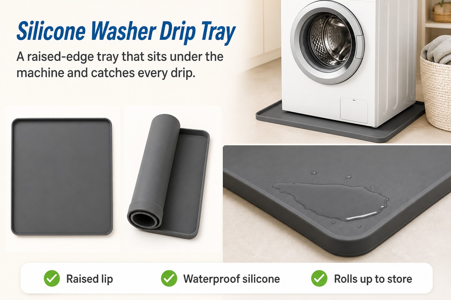 <b>Drip Pan for Cleaner, Better-Protected Floors</b> <link href="https://fonts.googleapis.com/css?family=Inter" rel="stylesheet" type="text/css" />