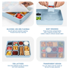 Silicone Kids Lunch Box - Divided Snack Container, Portable