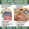 Silicone Christmas Placemat - Waterproof Non Slip Table Mat