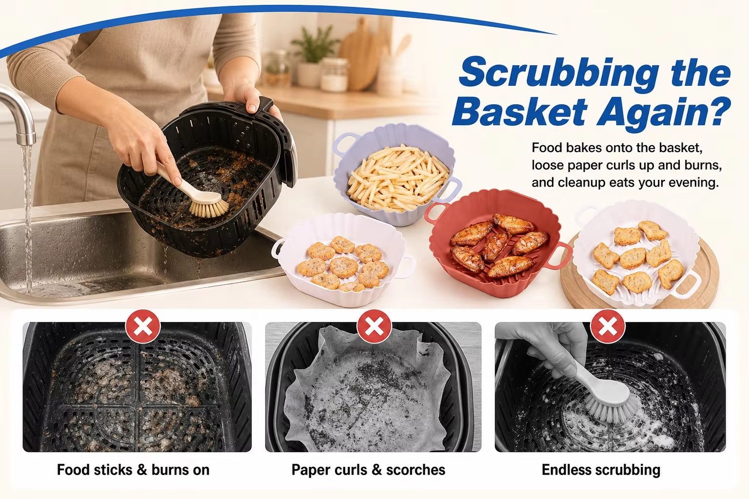 <p><b>Designed for Less Scrubbing and Less Waste</b></p> <link href="https://fonts.googleapis.com/css?family=Inter" rel="stylesheet" type="text/css" />