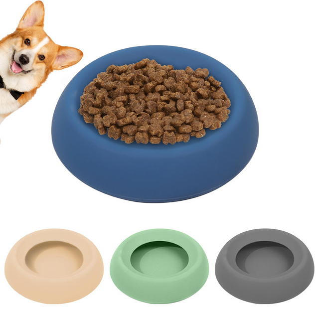 Custom Silicone Collapsible Pet Water Bowl Portable Outdoor Travel Feeding and Drinking Bowl for Dog Cat