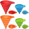 Wellfine Silicone Collapsible Large Funnel Tools Kitchen Gadgets Accessories Funnels for Water Bottle Liquid Transfer
