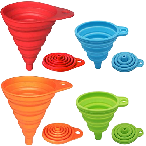 Wellfine – grand entonnoir pliable en Silicone, outils, Gadgets de cuisine, accessoires, entonnoirs pour bouteille d'eau, transfert de liquide