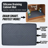 Classic Style Silicone Dish Drying Mat Custom Size Kitchen Sink Table Drain Pad Multi-Purpose Insulation Eco-Friendly