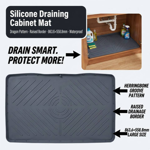 Classic Style Silicone Dish Drying Mat Custom Size Kitchen Sink Table Drain Pad Multi-Purpose Insulation Eco-Friendly