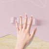 2027 Top Rankings Bag Nails Table Mat Pink Cherry Heart Pattern Custom Logo Nail Mat