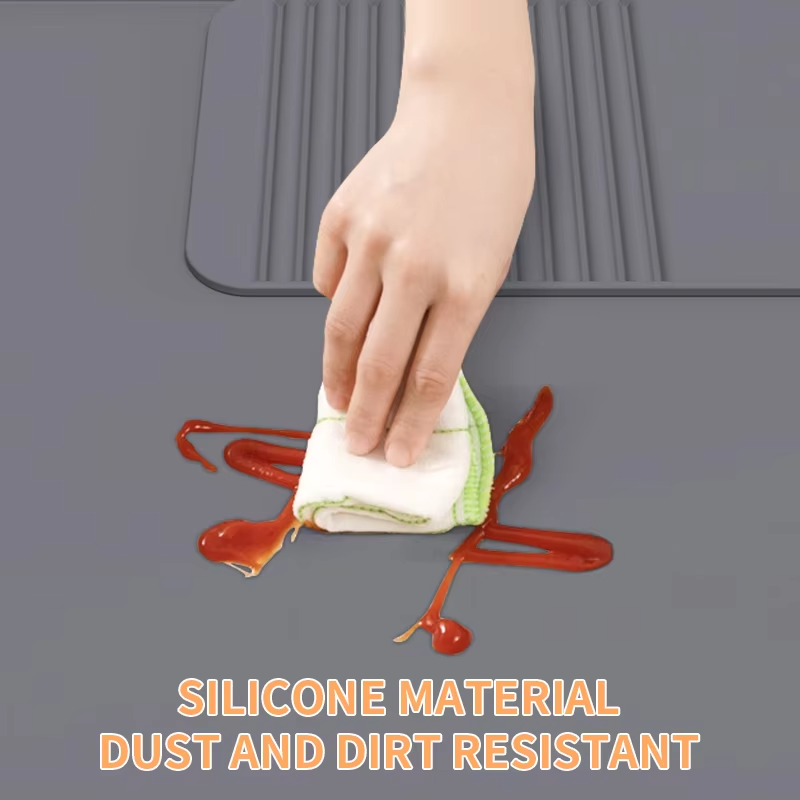 2026 Custom Logo Silicone Coffee Tamper Mat Easy to Clean Ice Cream Maker Mat for Kitchen Countertops