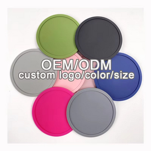 Custom Silicone Rubber Bar Cup Coasters Durable Heat Resistant Drink Cup Mat Kitchen Drinks Insulation Mat