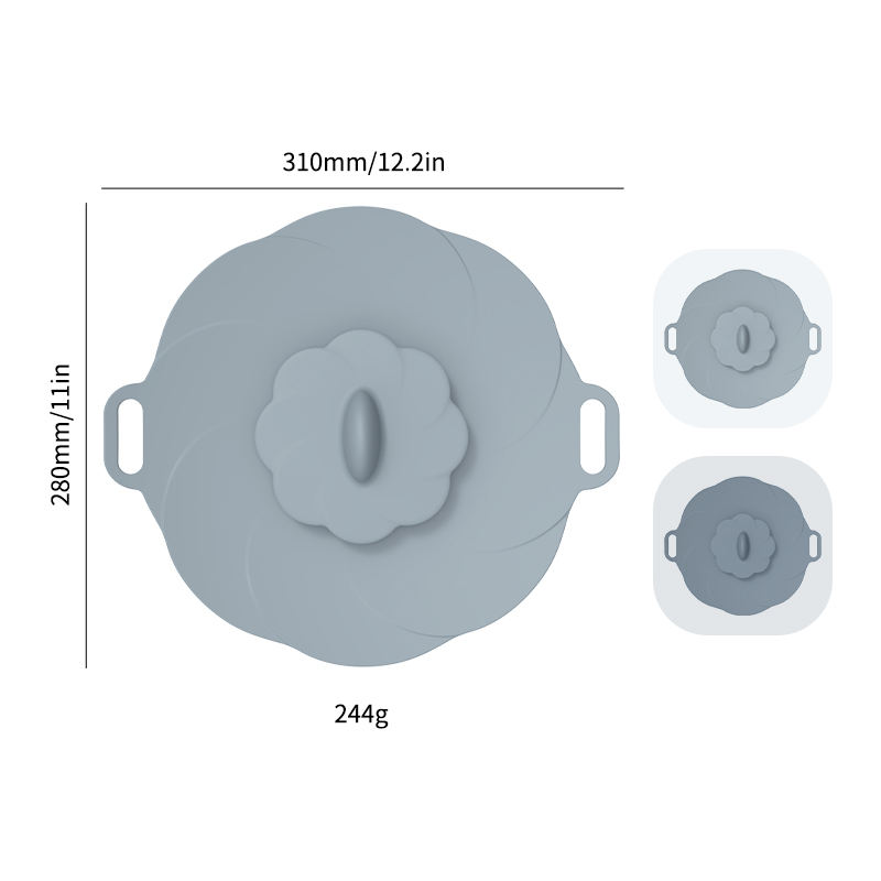 2027 New Arrivals Wholesale Safe Cooking Boil Over Microwave Lid Silicone Spill Stopper Pot Cover