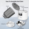 Modern Solid Pattern Timed Automatic Cat Feeders Small Animal Suitable Bowls Rechargeable Power Source