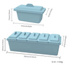 Wellfine Large Ice Chilled Condiment Caddy 5 Removable Compartment Serving Platters Fruit Garnish Tray