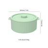 BPA Free Eco-Friendly Silicone Microwave Steamer Lazy Food Steamer Bowl for Vegetables Cooker Pot Healthy Meal Preparation