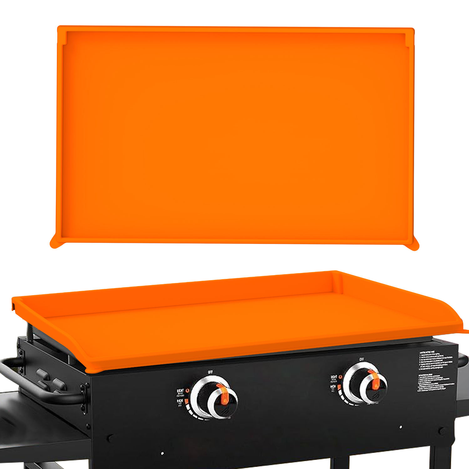 Silicone Baking Mats Nonstick Cover BBQ Grill Mat Silicone Grill Cover Griddle Protective Mat Silicone for Blackstone