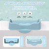 New Arrivals Portable Square Silicone Hair Washing Cup Bathtub Shampoo Cup Rinser Cup