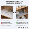 Kitchen Cabinet Liner Multi-Purpose Under Sink Mat Extra Thick Silicone Mat Waterproof with Raised Edge for Kitchen