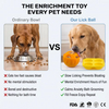 Wellfine Dog Licking Ball Pet Interactive Chew Toy Long-Lasting Keep Your Pup Distracted Safe Easy to Clean Fillable Dog Toys