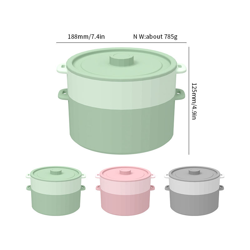 Eco-Friendly Microwave Vegetable Steamer Microwavable Plastic Container for Steaming Broccoli Fish Other Vegetables Eco-Friendly