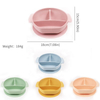Custom Baby Feeding Bowl Set with Suction Cup Base Food Grade Non-Toxic BPA Free Silicone Baby Bowl for Toddlers