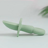 BPA Free Silicone Baby & Toddler Feeding Utensils Children's Design Style-Safety Food Spoon Fork