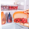 Wholesale BPA Free Eco Friendly Kitchen Fresh-Keeping Leakproof Reusable Storage Container Silicone Food Storage Bag