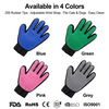 Custom Silicone Pet Hair Remover Gloves Pet Grooming Glove Guantes De Mascotas Deshedding Brush Glove