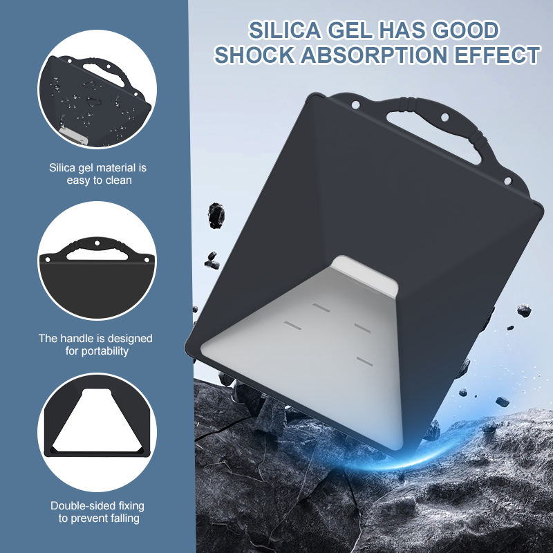 Black Star Link Protective Case Anti-Reflection Liquid Silicone Protective Sleeve Case Shockproof Dish Antenna Protector