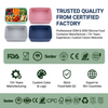 3 Cavity Silicone Bento case Leakproof Silicone Soft Snacks Food Grade Silicone Storage Box Bento Box