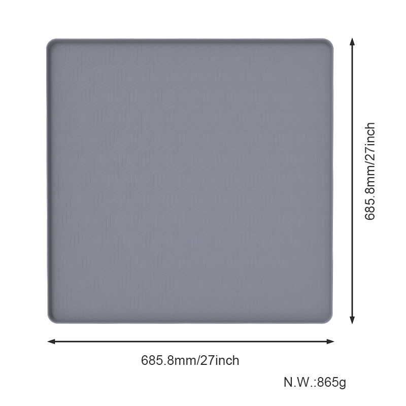 Modern Style Kitchen Anti-Slip Silicone Sink Mat Waterproof with Hole Protective Cabinet Mat Under Sink Mat