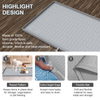 Custom Under the Sink Silicone Kitchen Water Ripple Texture Silicone Drain Mat Anti-Slip Oil-proof Cabinet Liner Protector Mat