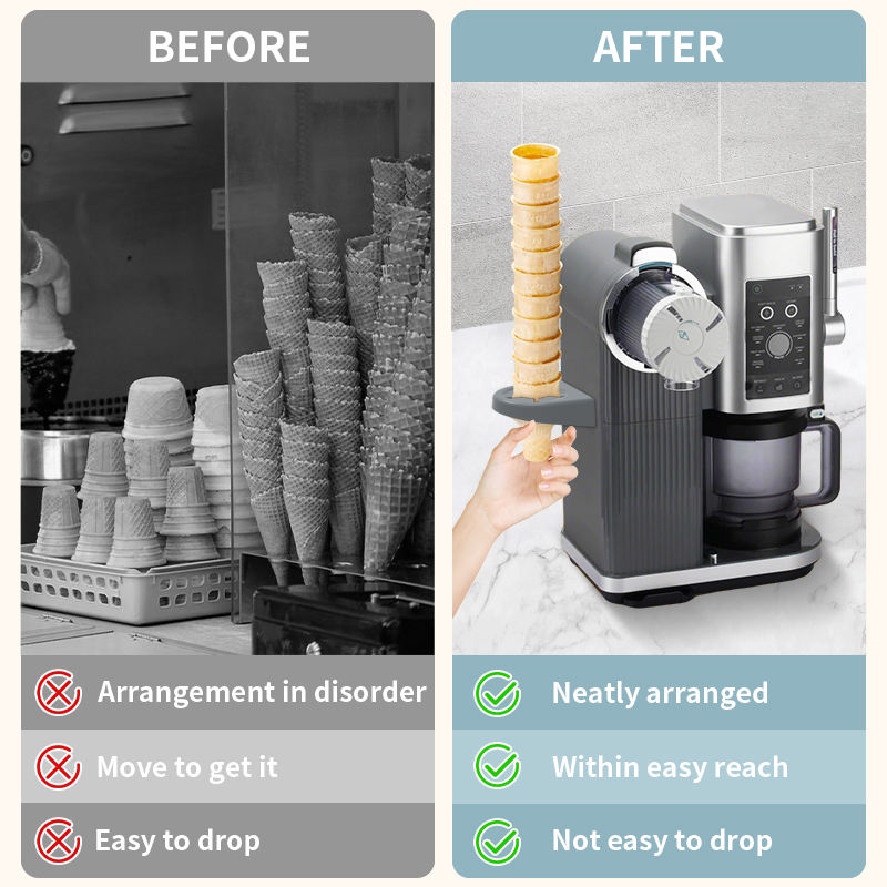 2026 New Arrivals Anti-Drip Popsicle Cone Food Grade Silicone Ice Cream Cup Holder