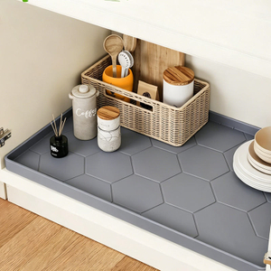 Large Premium Waterproof Silicone Drip Tray Liner Silicone Kitchen Cabinet Water Leak Protection Under the Sink Silicone Mat
