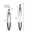 9 Inch and 12 Inch Platinum Silicone Ice Tongs,BBQ Tongs,Food Tongs