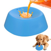 Dog Liquid Lick Bowl with Rolling Ball ABS Material Slow Feeding Non-Slip Personality Solid Pattern