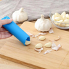 Silicone Vegetable Tool with Manual Operation Garlic Peeler Roller Keeper Aluminum Metal for Household Kitchen Use