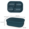Custom Logo Food Grade BPA Free Student Simple Lunch Box Silicone Bento Lunch Box