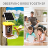 Comedero inteligente para p&aacute;jaros a prueba de ardillas, 3,2 L, con detecci&oacute;n autom&aacute;tica de movimiento, c&aacute;mara inal&aacute;mbrica para observaci&oacute;n de aves WiFi para exteriores