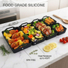 4-Piece Silicone Square Box Baking Pan for Barbecue Bread & Cake Microwave & Dishwasher Safe for Home Kitchen Use