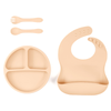 Silicone Divider Plate & Bowl Set with Spoon - for Kids