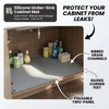 Hot Selling Waterproof Under Sink Mat Cabinet Liner Protector Silicone Drain Mat Kitchen Dish Tray Cutting Service