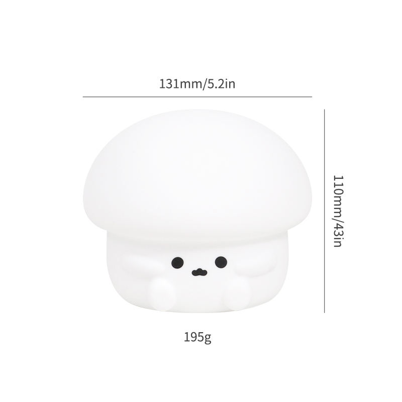Christmas Lights LED Smart Three-Speed Cute Silicone Night Light for Rooms Eye Protection Sleep Atmosphere Clap Light