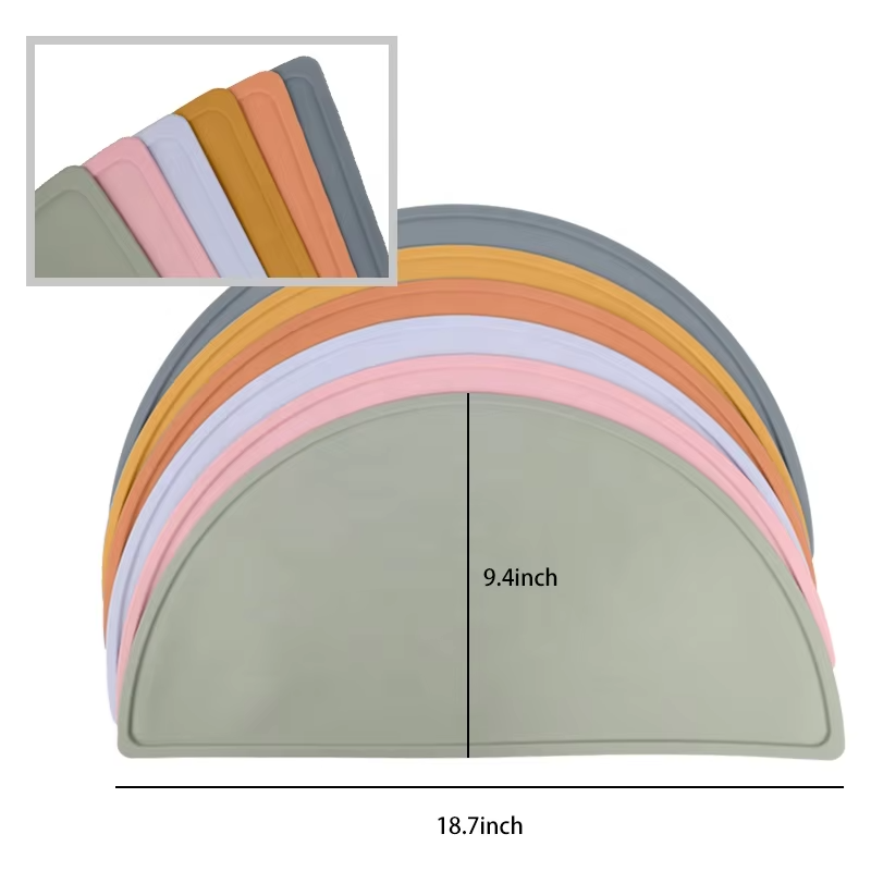 Top Sellers Silicone Slow Feeder Dog Bowl Suction Cups Waterproof Pet Feeding Mats with High Lips with Dog Bowl Set