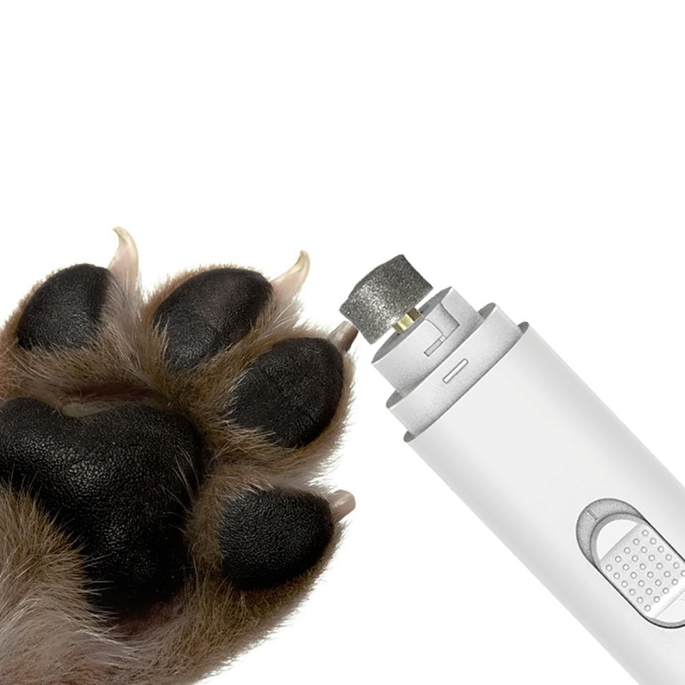 Wellfine Electric Pet Nail Grinder Safe Noiseless Pet Nail Clipper Car Hotel Outdoor USB Rechargeable Pet Nail Grinder