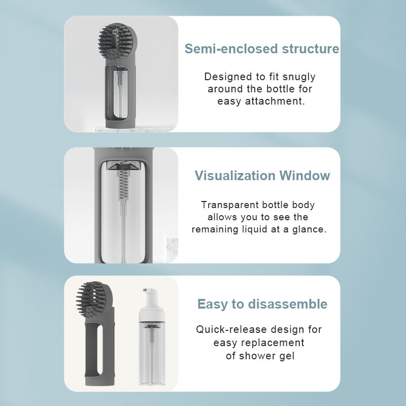 Eco-Friendly Silicone Pet Shower Brush Small Animals Grooming Dog Cat Bath Massage Product Pet Cleaning Grooming