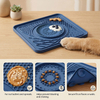 Food Grade Silicone Portable Lick Mat for Pets Slow Food Dispensing Pad Anti Skid Base Interactive Calming Treat
