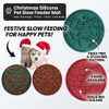 Custom Logo New Round Maze Silicone Slow Feeder Dog Pet Bowls With Suction Silicone Mat