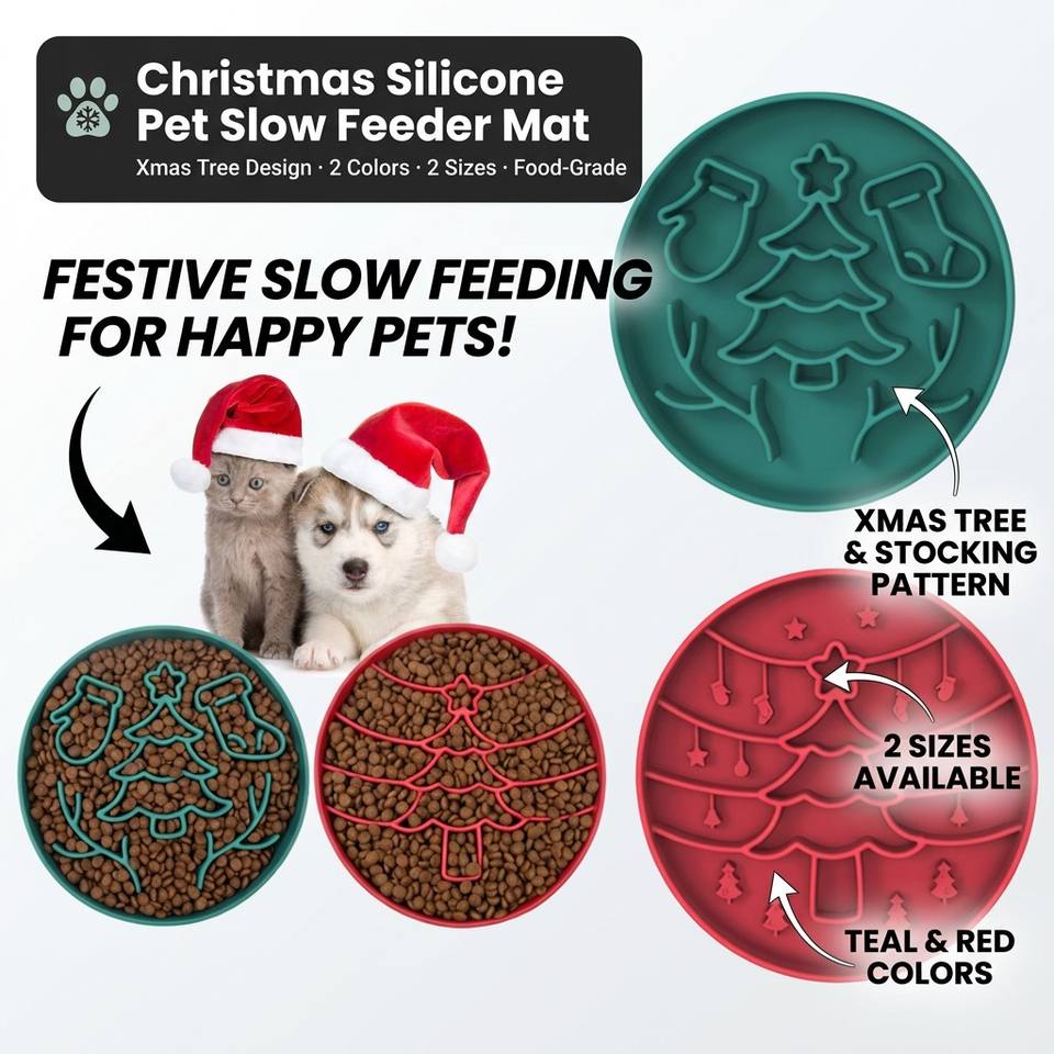 Custom Logo New Round Maze Silicone Slow Feeder Dog Pet Bowls With Suction Silicone Mat