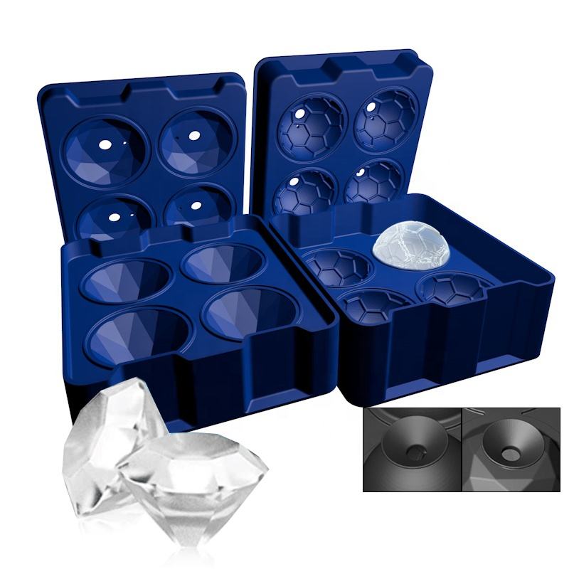 Custom Moldes De Hielo Silicone Ice Mold Ball Resin Silicon Mold Ice Cube Tray Maker for Whiskey Cocktails Beverage