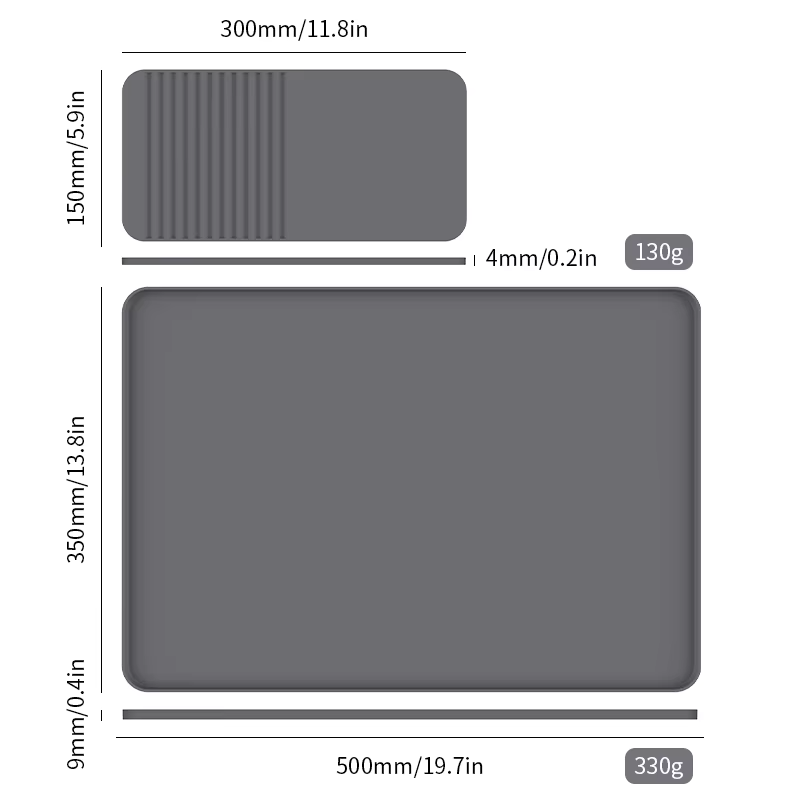 2026 Custom Logo Silicone Coffee Tamper Mat Easy to Clean Ice Cream Maker Mat for Kitchen Countertops