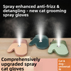 New Pet Steam Gloves Brush for Cats Dogs Hair Cleaning Pet Grooming Double-sided Cat Hair Removal Gloves Steam Brush