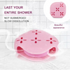 Silicone Anti-Slip Shower Steamers Tray Suction Cup Holder with Long Lasting Flake Bath Bombs Container Shower Tablet Stand Dish